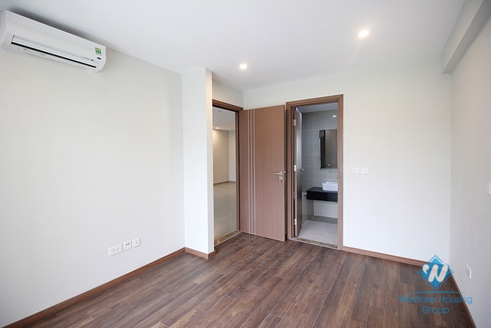 An unfurnished three-bedroom apartment in Ciputra, Tay Ho district, Hanoi