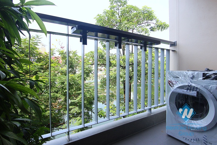 Bright 1 bedroom apartment for rent in Yen phu village, Tay Ho, Ha Noi