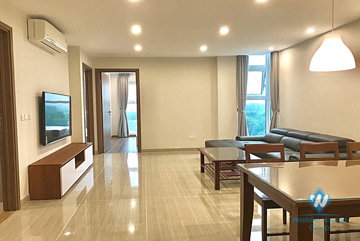 A spectacular and fully furnished three-bedroom apartment in Ciputra, Tay Ho district, Hanoi
