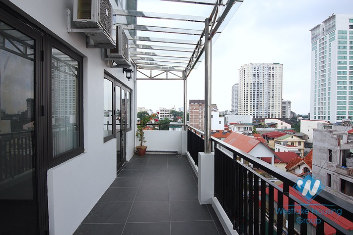 Spacious 1 bedroom apartment with big balcony for rent in Xuan Dieu, Tay Ho