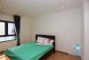 Lake view 3 bedrooms apartment for rent in Au Co street, Tay Ho, Ha Noi