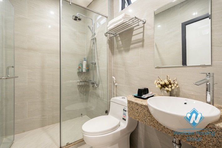 Bright 2 bedroom apartment for rent in Kham Thien street, Dong Da, Ha Noi