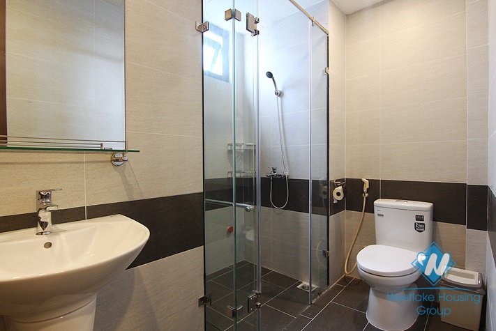Lake view 2 bedrooms apartment with balcony for rent in Yen Hoa, Tay Ho
