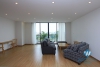 Lake view 3 bedrooms apartment for rent in Au Co street, Tay Ho, Ha Noi