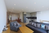 Lake view 3 bedrooms apartment for rent in Au Co street, Tay Ho, Ha Noi