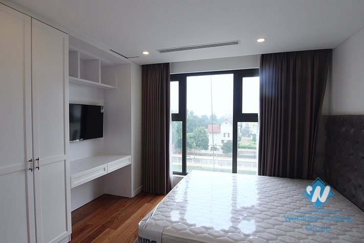 A royal 3 bedroom apartment for rent in D' Le Roi Soleil building, Xuan Dieu, Tay Ho