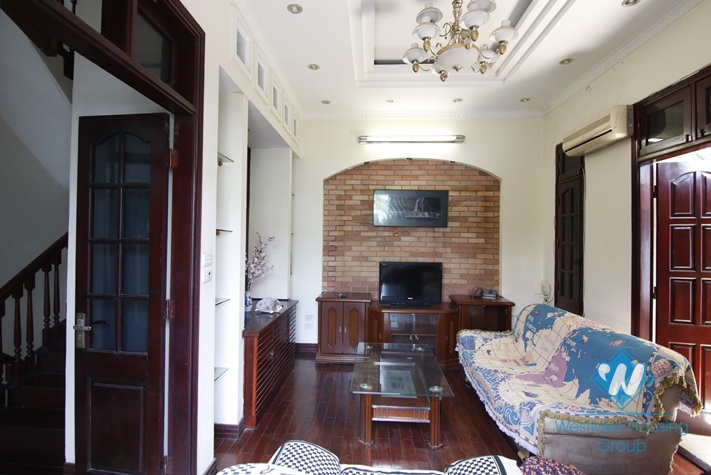 Nice 5 bedrooms house for rent in Van Cao, Ba Dinh area
