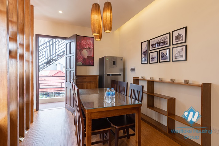 Bright 2 bedroom apartment for rent in Kham Thien street, Dong Da, Ha Noi