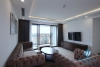 A royal 3 bedroom apartment for rent in D' Le Roi Soleil building, Xuan Dieu, Tay Ho