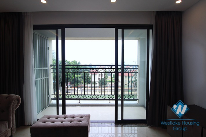 A royal 3 bedroom apartment for rent in D' Le Roi Soleil building, Xuan Dieu, Tay Ho