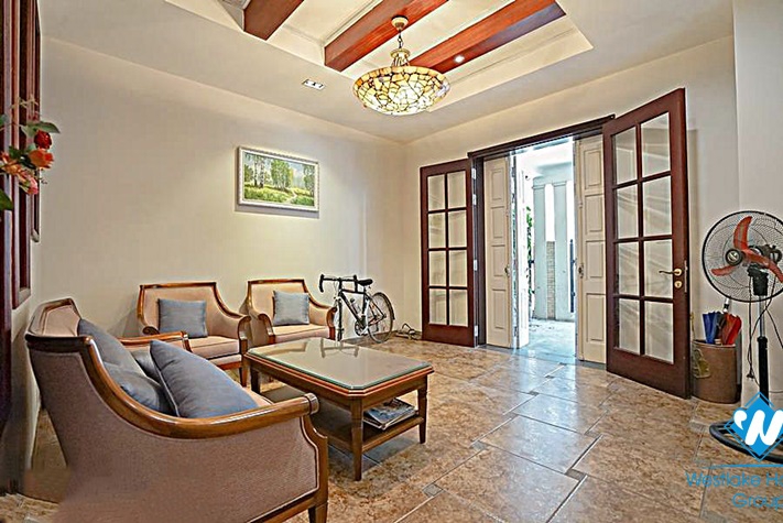 A cozy four-bedroom house with a lovely garden in Tay Ho district, Hanoi