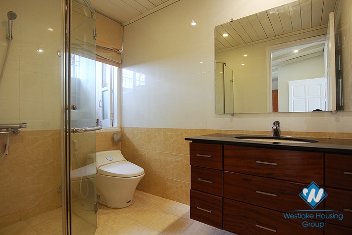 Nice two-bedroom apartment for rent in Yen phu village Street, Tay Ho, Hanoi