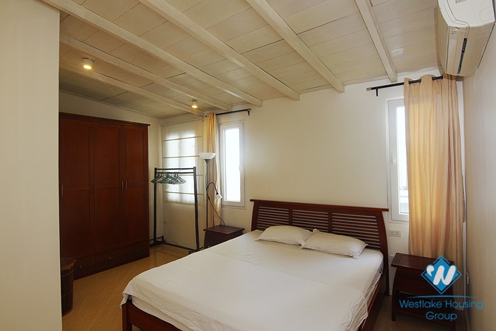 Nice two-bedroom apartment for rent in Yen phu village Street, Tay Ho, Hanoi