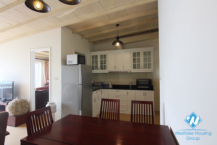 Nice two-bedroom apartment for rent in Yen phu village Street, Tay Ho, Hanoi