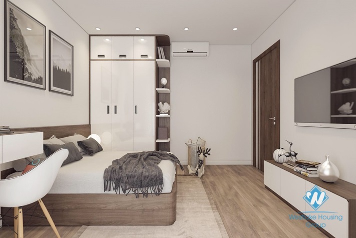 A high-end furnished apartment for rent in Ciputra Complex.