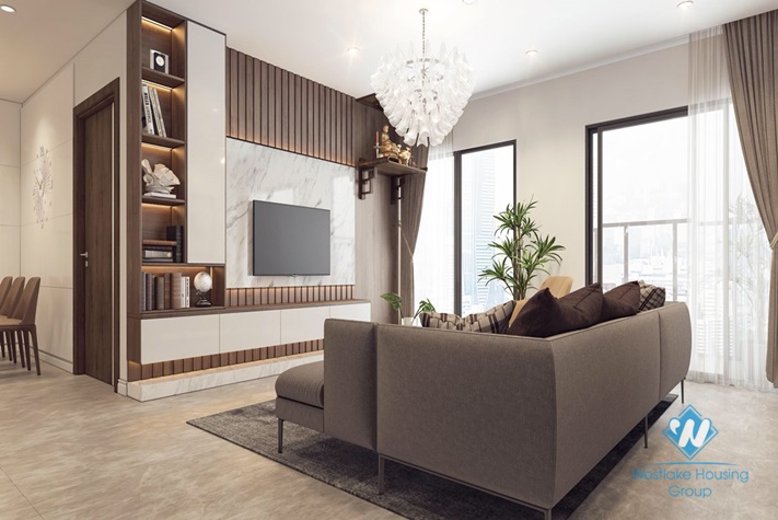 A high-end furnished apartment for rent in Ciputra Complex.