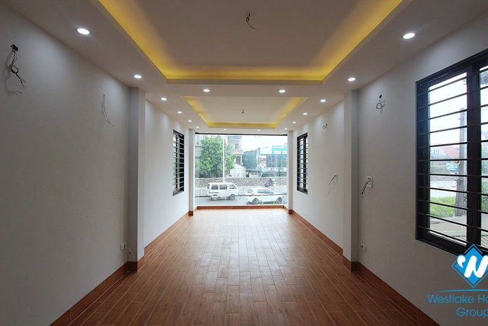 A brand-new 5-floor office for rent in the main road Au Co st, Tay Ho district