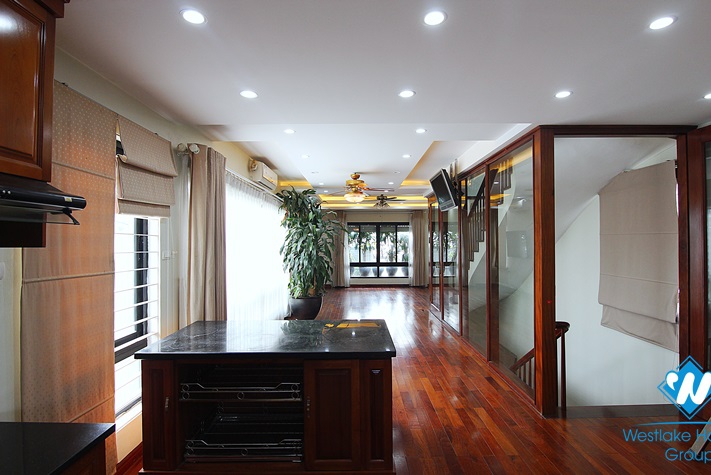 A newly renovated three-bedroom house on Au Co st, Tay Ho district