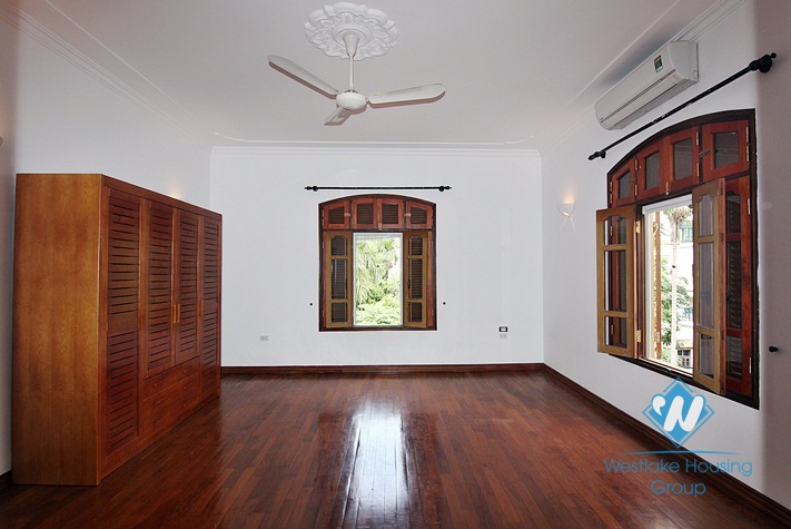 Nice house with large courtyard for rent in Tay Ho area, Westlake, Hanoi, Vietnam.