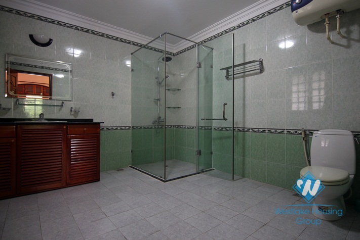 Nice house with large courtyard for rent in Tay Ho area, Westlake, Hanoi, Vietnam.
