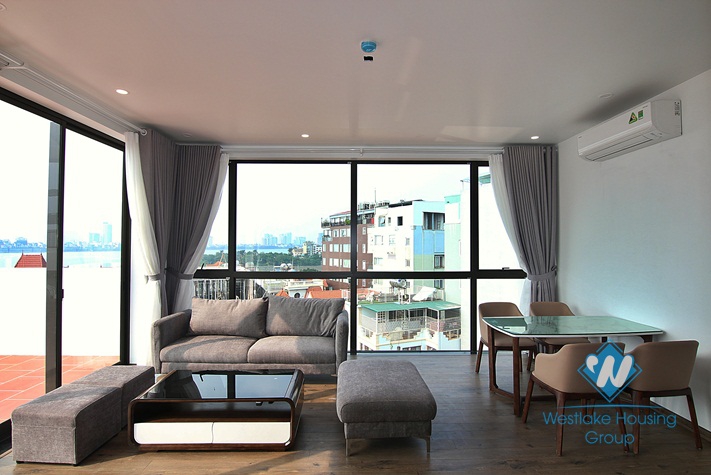Gorgeous top floor with huge balcony apartment in Tay ho, Ha noi