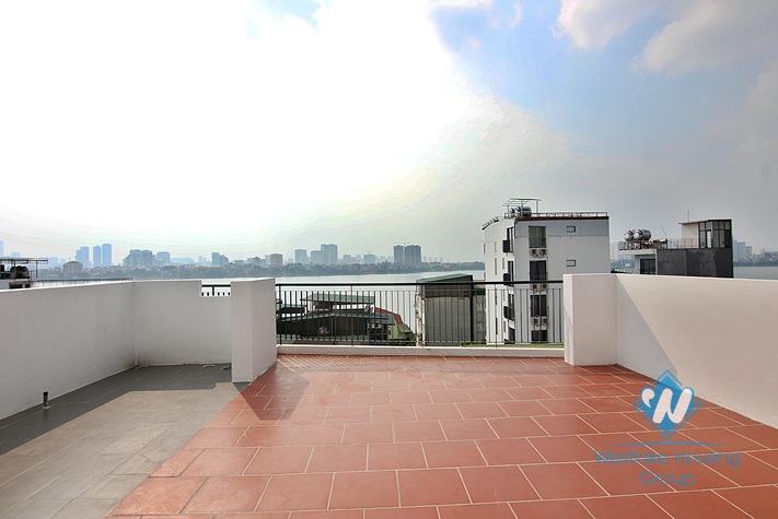 Gorgeous top floor with huge balcony apartment in Tay ho, Ha noi