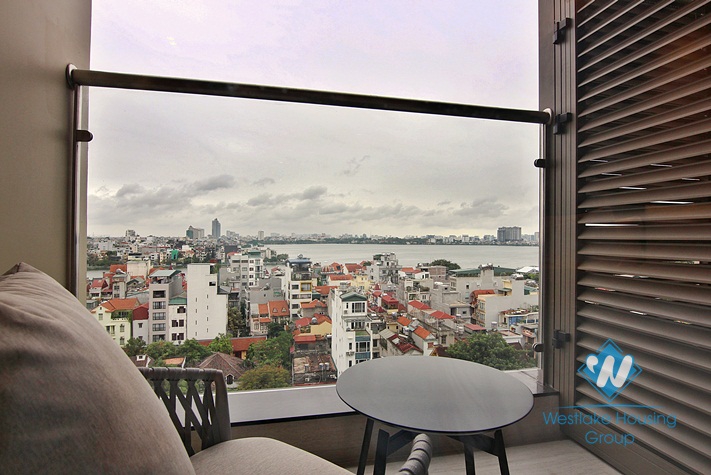 A high floor studio for rent in Dang thai mai, Tay ho, Ha noi