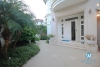 Modern and luxury villa with large garden for rent in Ciputra, Tay Ho, Hanoi