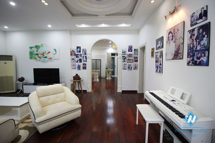 Modern and luxury villa with large garden for rent in Ciputra, Tay Ho, Hanoi