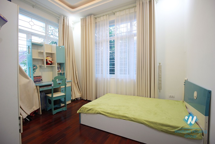Modern and luxury villa with large garden for rent in Ciputra, Tay Ho, Hanoi