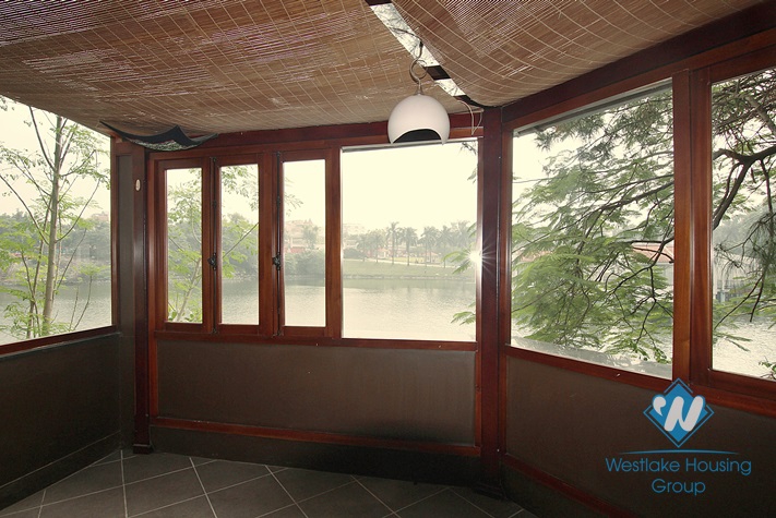 House with large yard and lake view available for rent in Westlake area, Tay Ho, Hanoi