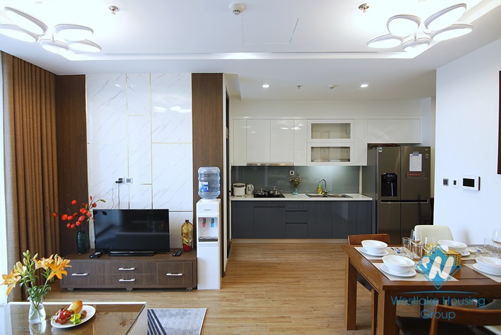 High floor 2 bedroom apartment for rent in M2 building Metropolis, Ba Dinh