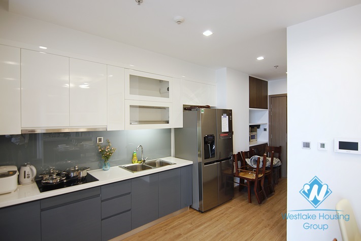 High floor 2 bedroom apartment for rent in M2 building Metropolis, Ba Dinh