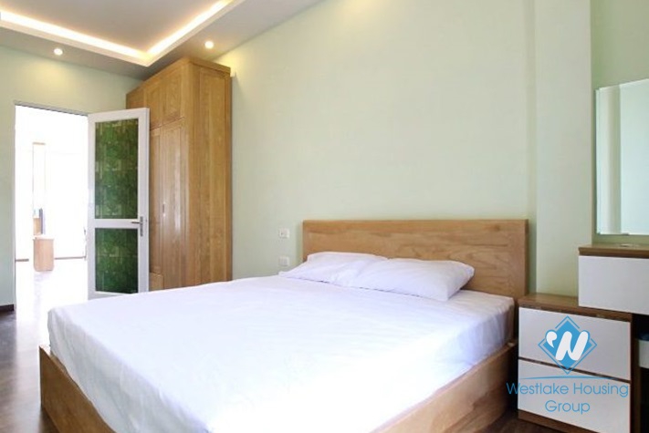 Lake view one bedroom apartment for rent in Truc Bach area