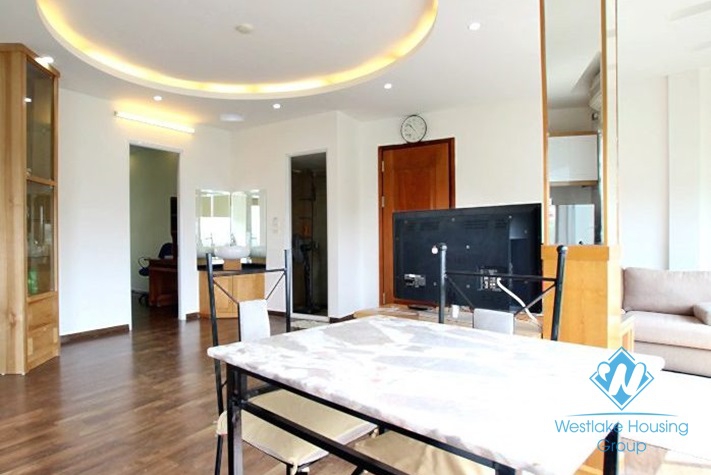 Lake view one bedroom apartment for rent in Truc Bach area
