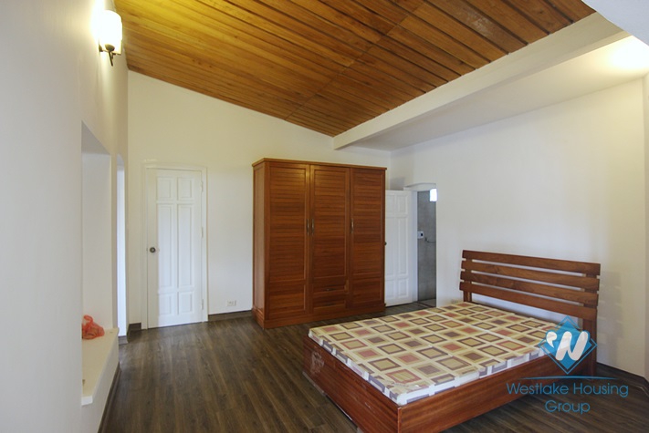 House with large yard and lake view available for rent in Westlake area, Tay Ho, Hanoi
