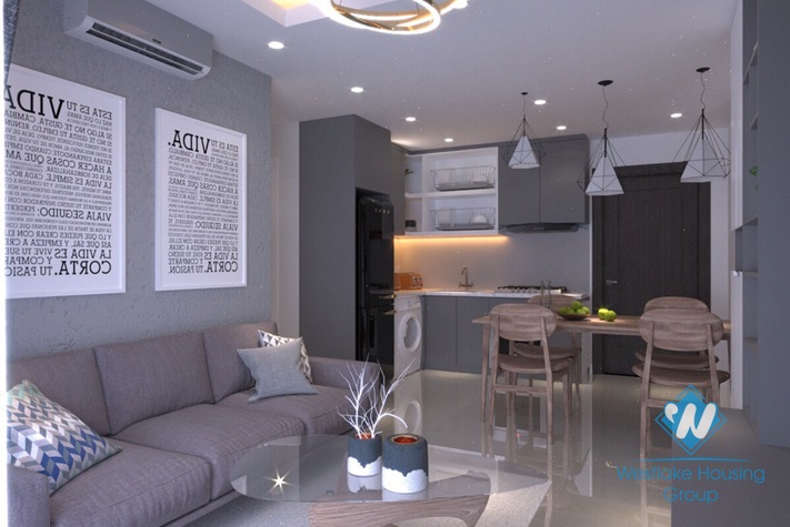 Morden 2 bedroom apartment for rent in Dcapital building, Tran Duy Hung, Cau Giay