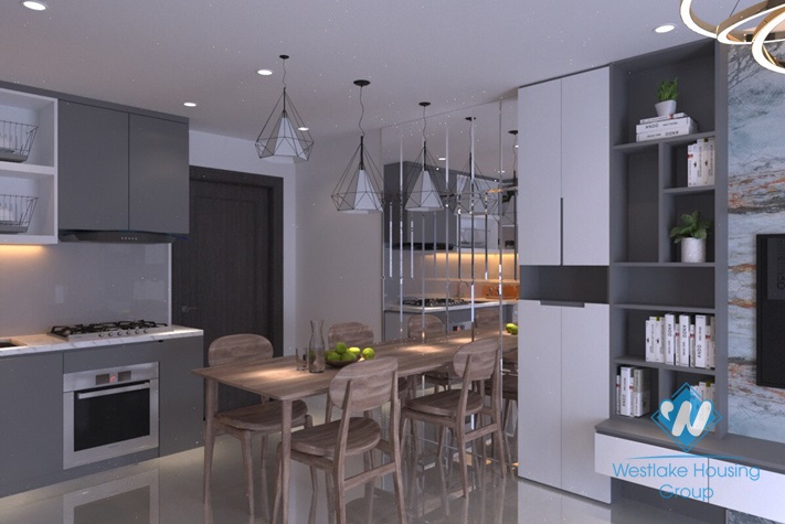 Morden 2 bedroom apartment for rent in Dcapital building, Tran Duy Hung, Cau Giay