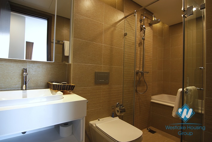 High floor 2 bedroom apartment for rent in M2 building Metropolis, Ba Dinh