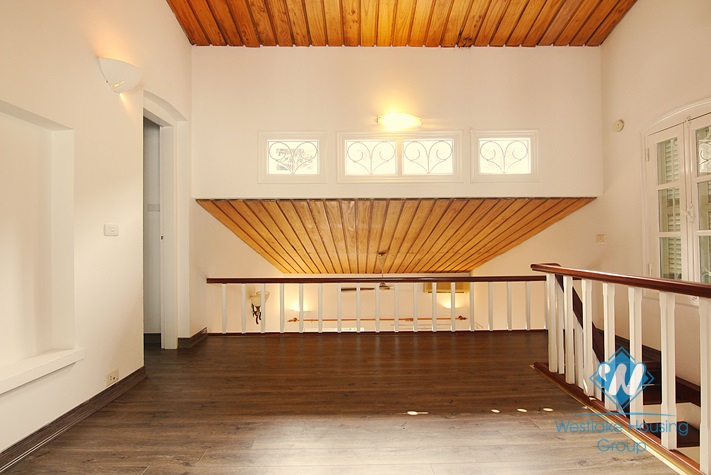 House with large yard and lake view available for rent in Westlake area, Tay Ho, Hanoi