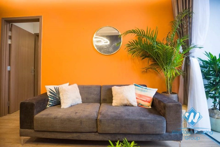 Lovely two bedroom apartment for rent in Vinhome Metropolis, Lieu Giai, Ba Dinh