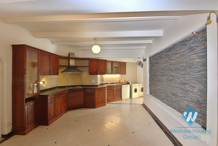 House with large yard and lake view available for rent in Westlake area, Tay Ho, Hanoi