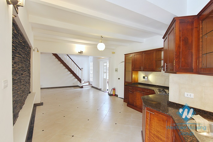 House with large yard and lake view available for rent in Westlake area, Tay Ho, Hanoi