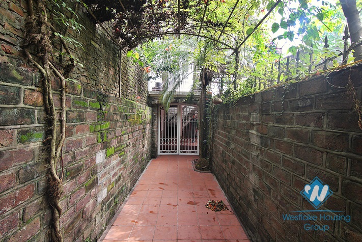 House with large yard and lake view available for rent in Westlake area, Tay Ho, Hanoi