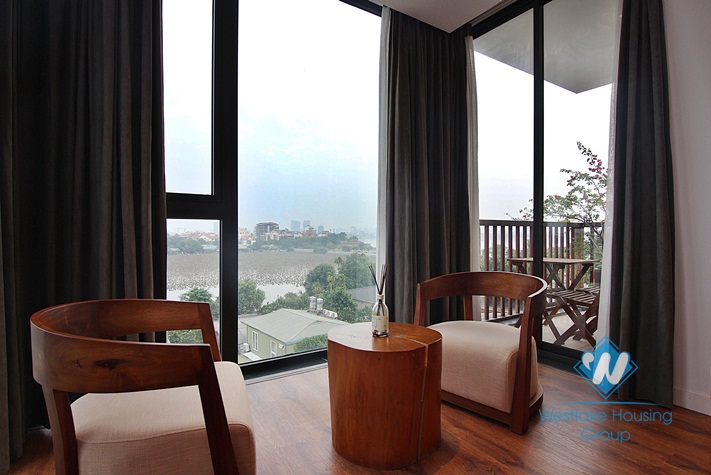 An exquisite 3 bedroom apartment for rent on Dang Thai Mai street