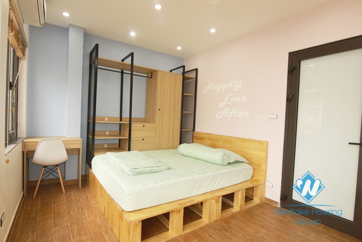 A bright studio with balcony for rent in Ba Dinh District