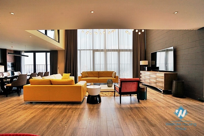 A marvelous duplex 2 bedroom apartment for rent in PentStudio Hanoi