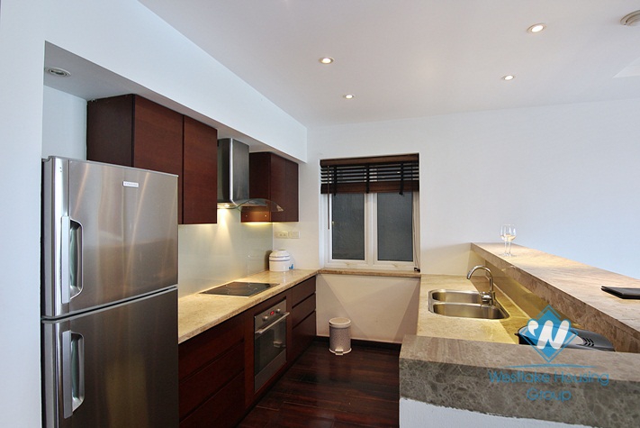 A lakeview 3 bedroom apartment for rent in Quang An, Tay Ho
