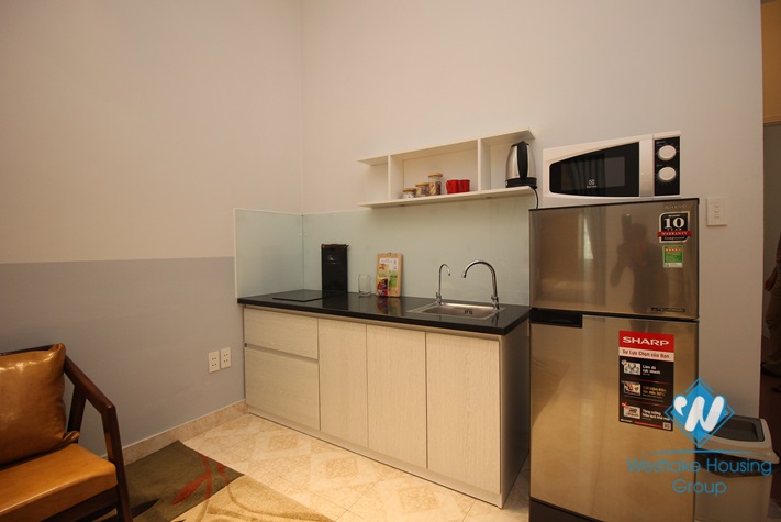 Simple and low-priced one bedroom apartment on Phan Huy Ich, Ba Dinh, Hanoi