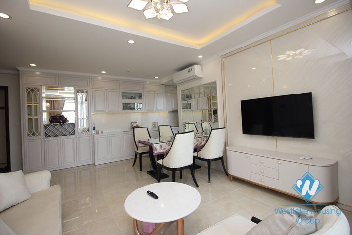 Lake view two bedrooms apartment for rent in Dcapital, Tran Duy Hung, Cau Giay